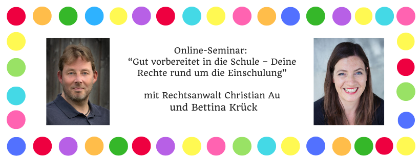 Online-Seminar: Gut vorbereitet in die Schule – Deine Rechte rund um die Einschulung